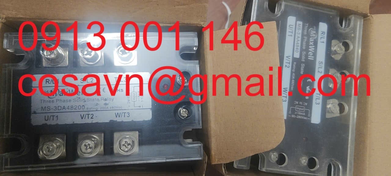Maxwell Rơ le bán dẫn ba pha MaxWell MS-3DA48200 và MS-3AA4840